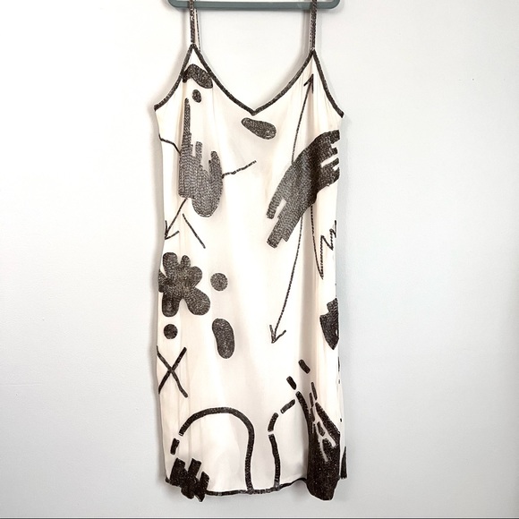 Creative Creations Bonwit Teller silk beaded slip dress - Picture 5 of 16